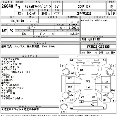 Nissan CARAVAN VAN  с аукциона в Японии