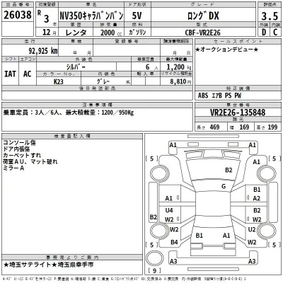 Nissan CARAVAN VAN  с аукциона в Японии