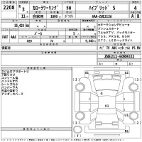 Toyota COROLLA TOURING лот № 2208 оценка 4  с аукциона в Японии 2