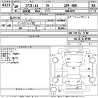 Nissan X-TRAIL лот № 4323 оценка RA  с аукциона в Японии 2