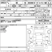 Lexus RX лот № 10023 оценка 4.5  с аукциона в Японии 2