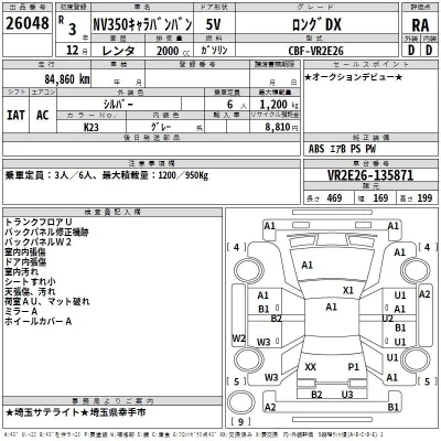 Nissan CARAVAN VAN  с аукциона в Японии