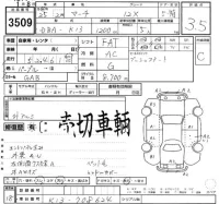Nissan MARCH лот № 3509 оценка 3.5  с аукциона в Японии 2