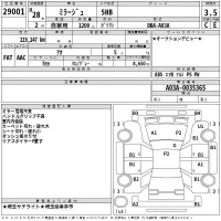 Mitsubishi MIRAGE лот № 29001 оценка 3.5  с аукциона в Японии 2
