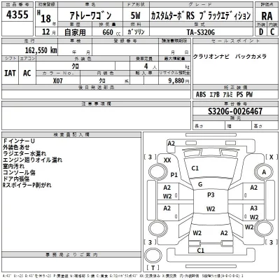 Daihatsu Atrai Wagon  с аукциона в Японии