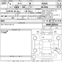 Toyota ROOMY лот № 2257 оценка 3.5  с аукциона в Японии 2