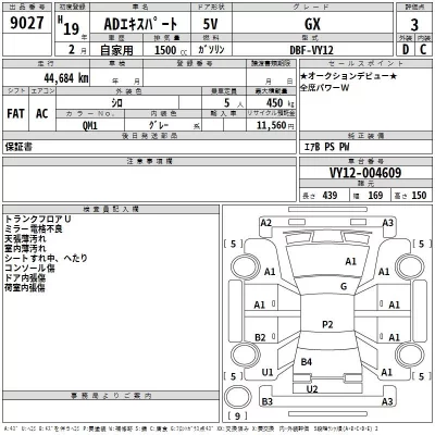 Nissan AD  с аукциона в Японии