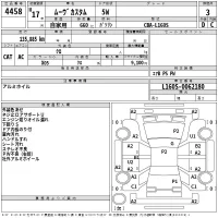 Daihatsu MOVE лот № 4458 оценка 3  с аукциона в Японии 2