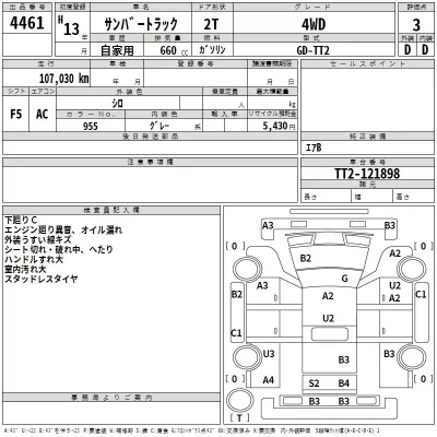 Subaru SAMBAR  с аукциона в Японии