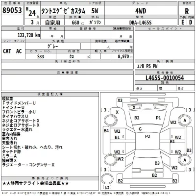 Daihatsu TANTO EXE  с аукциона в Японии