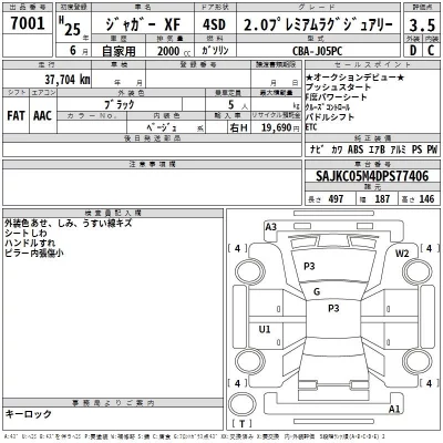 Jaguar XF SERIES  с аукциона в Японии