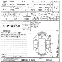 Nissan BLUEBIRD лот № 25097 оценка 3.5  с аукциона в Японии 10