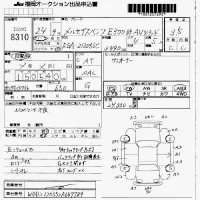 Mercedes-Benz E CLASS лот № 8310 оценка 3.5  с аукциона в Японии 7
