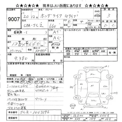 Honda LIFE  с аукциона в Японии