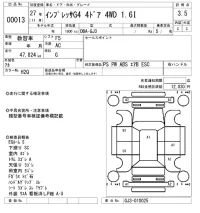 Subaru IMPREZA G4 лот № 13 оценка 3.5  с аукциона в Японии 7
