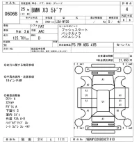 BMW X3 лот № 6068 оценка 4  с аукциона в Японии 5