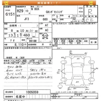 Honda N BOX лот № 6151 оценка R  с аукциона в Японии 8