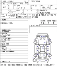 Nissan MURANO лот № 8553 оценка 3  с аукциона в Японии 5