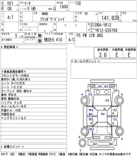Nissan MARCH лот № 8554 оценка 3  с аукциона в Японии 5