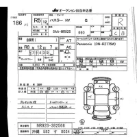 Suzuki HUSTLER лот № 186 оценка R  с аукциона в Японии 7