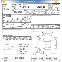 Mitsubishi OUTLANDER лот № 4122 оценка 3.5  с аукциона в Японии 5