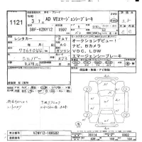 Nissan AD лот № 1121 оценка 3.5  с аукциона в Японии 9