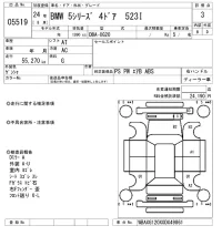 BMW 5-Series лот № 5519 оценка 3  с аукциона в Японии 6