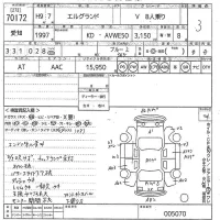 Nissan ELGRAND лот № 70172 оценка 3  с аукциона в Японии 11