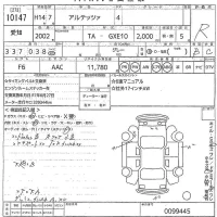 Toyota ALTEZZA лот № 10147 оценка R  с аукциона в Японии 10