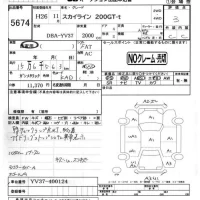 Nissan SKYLINE лот № 5674 оценка 3  с аукциона в Японии 4