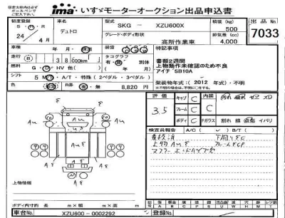 Hino DUTRO  с аукциона в Японии