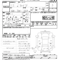 Honda LIFE лот № 5833 оценка 3  с аукциона в Японии 4