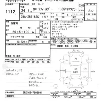 Toyota COROLLA FIELDER лот № 1112 оценка 3.5  с аукциона в Японии 5