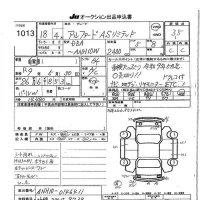 Toyota ALPHARD лот № 1013 оценка 3.5  с аукциона в Японии 7