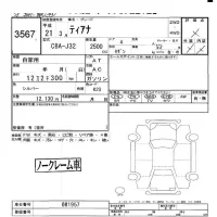Nissan TEANA лот № 3567 оценка -  с аукциона в Японии 6