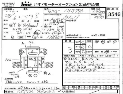 Isuzu TRUCK  с аукциона в Японии