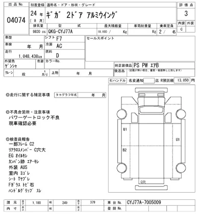 Isuzu GIGA  с аукциона в Японии