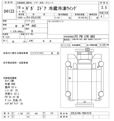 Isuzu GIGA  с аукциона в Японии