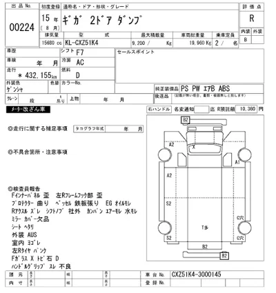 Isuzu GIGA  с аукциона в Японии