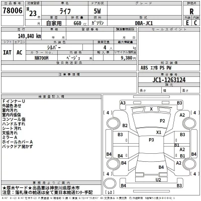 Honda LIFE  с аукциона в Японии
