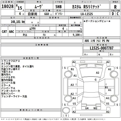 Daihatsu MOVE  с аукциона в Японии