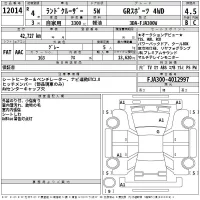 Toyota LAND CRUISER лот № 12014 оценка 4.5  с аукциона в Японии 2