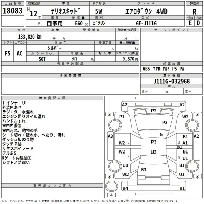 Daihatsu TERIOS KID  с аукциона в Японии