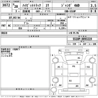 Daihatsu HIJET TRUCK лот № 3072 оценка 3.5  с аукциона в Японии 2