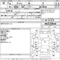 Toyota WISH лот № 95 оценка 3.5  с аукциона в Японии 2