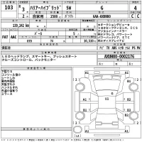 Toyota HARRIER лот № 103 оценка 4  с аукциона в Японии 2