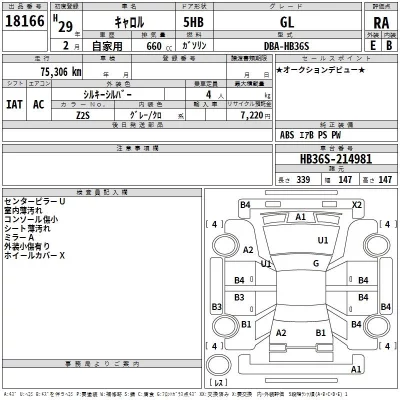 Mazda CAROL  с аукциона в Японии
