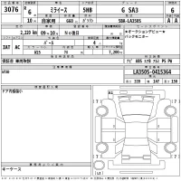 Daihatsu MIRA E S лот № 3076 оценка 6  с аукциона в Японии 2