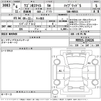 Suzuki WAGON R SMILE лот № 3083 оценка 5  с аукциона в Японии 2