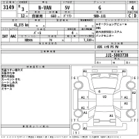 Honda N VAN лот № 3149 оценка 4  с аукциона в Японии 2